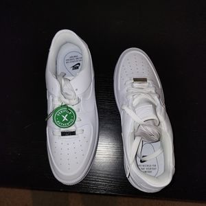 All white Women's Nike Air force one size 10